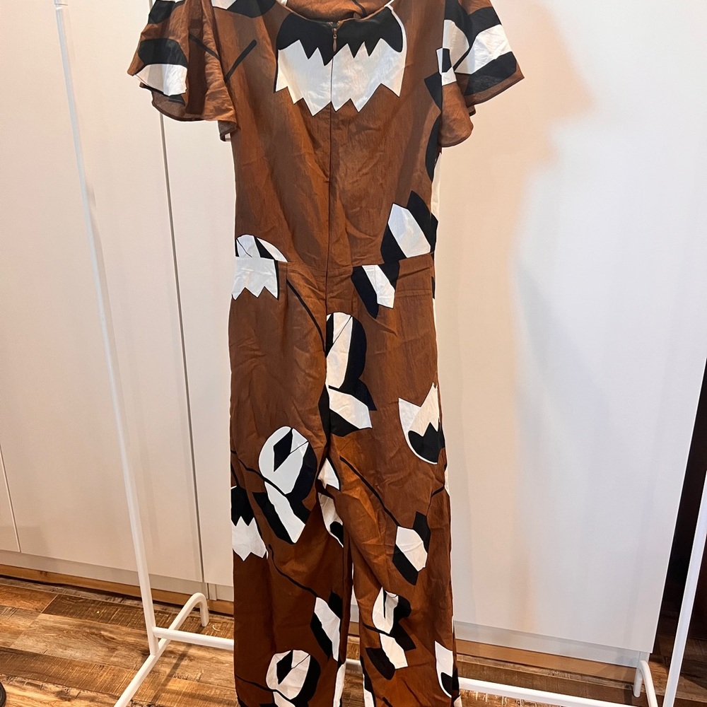 Eva Franco Brown and Black Jumpsuit